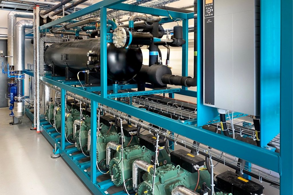 Průmyslové tepelné čerpadlo Fenagy Harderup