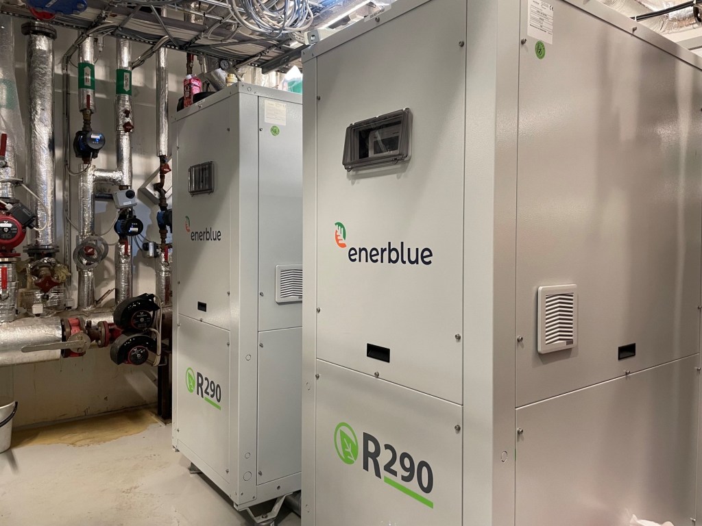 Průmyslové tepelné čerpadlo Enerblue STEEL voda - voda